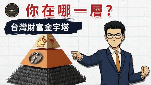 2025 台灣財富金字塔揭密：40 歲沒 1000 萬很丟臉？中產消失的殘酷真相